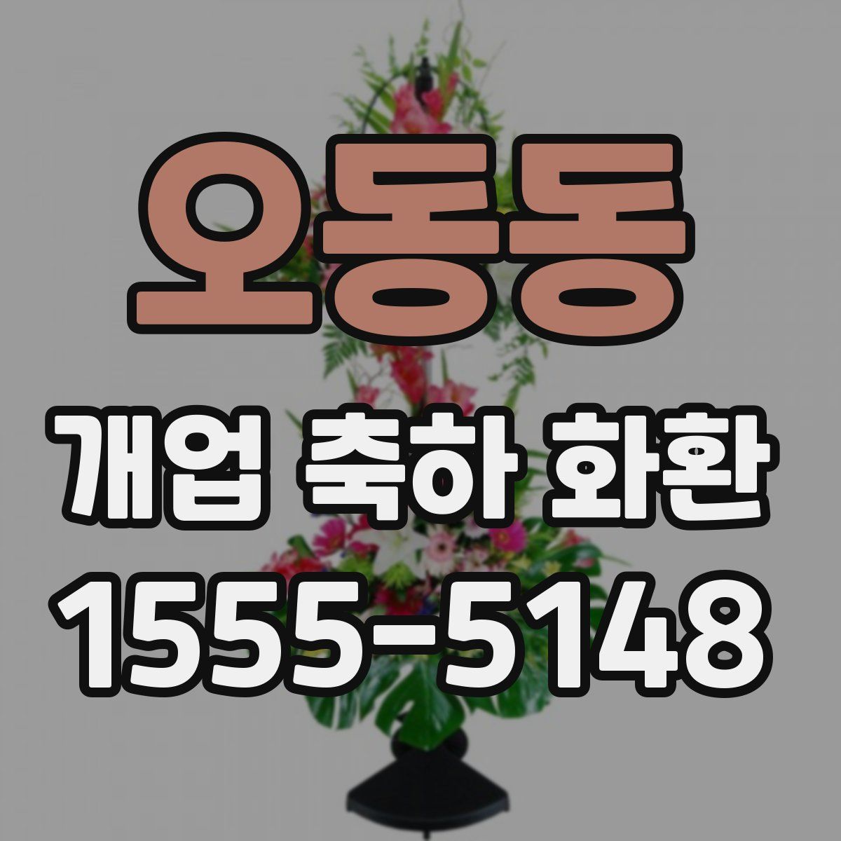 오동동 개업 축하 화환