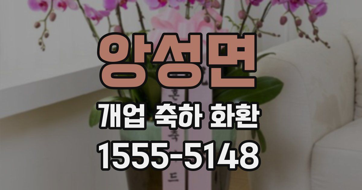앙성면 개업 축하 화환
