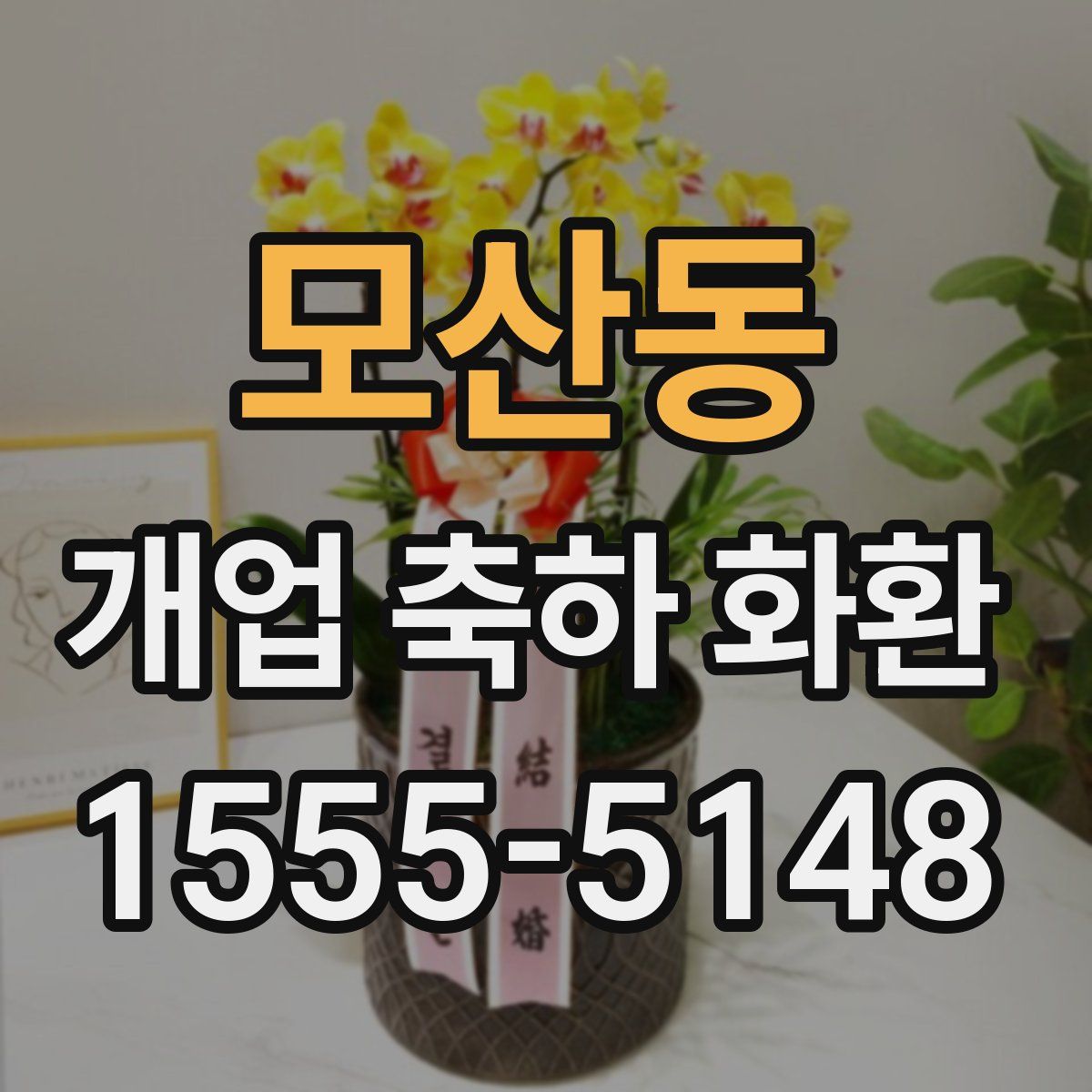 모산동 개업 축하 화환