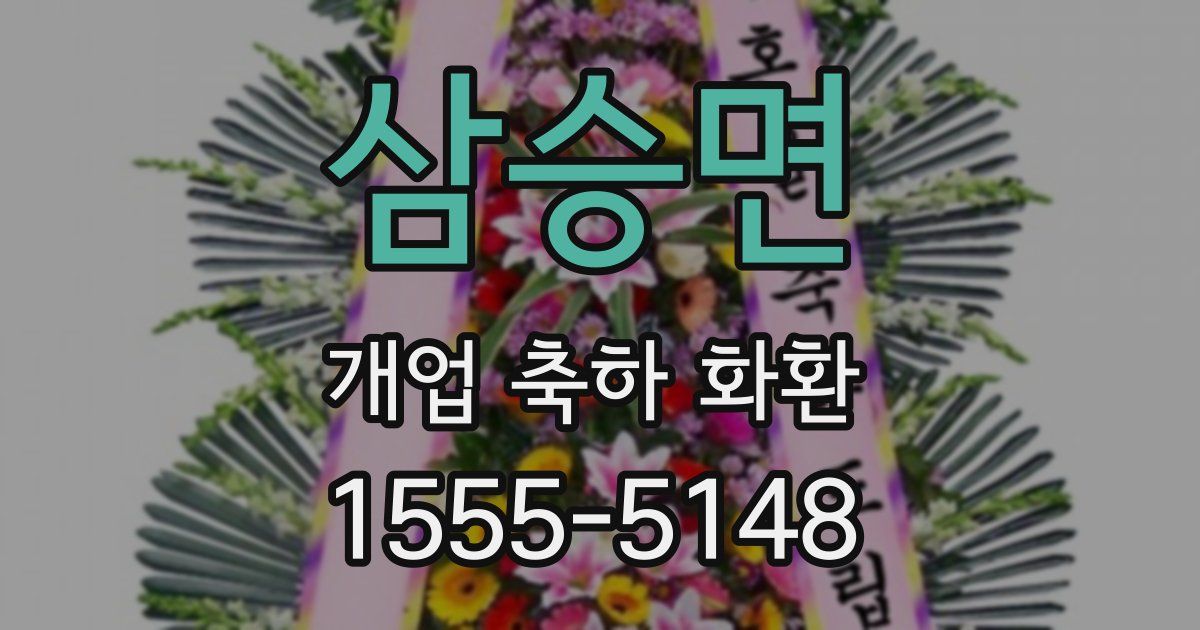 삼승면 개업 축하 화환