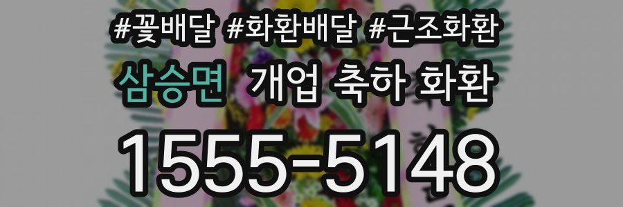 삼승면 개업 축하 화환