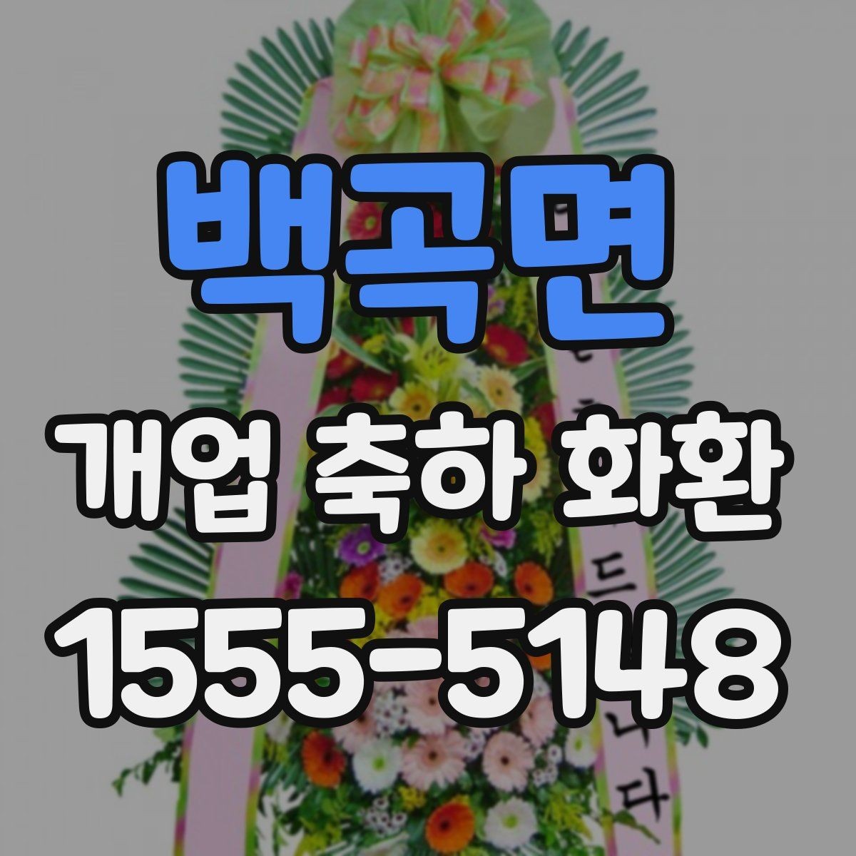 백곡면 개업 축하 화환 식당과 매장에 어울리는 스타일