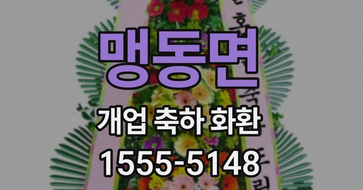 맹동면 개업 축하 화환