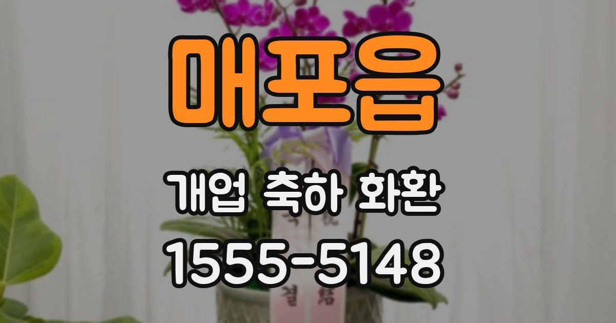 매포읍 개업 축하 화환