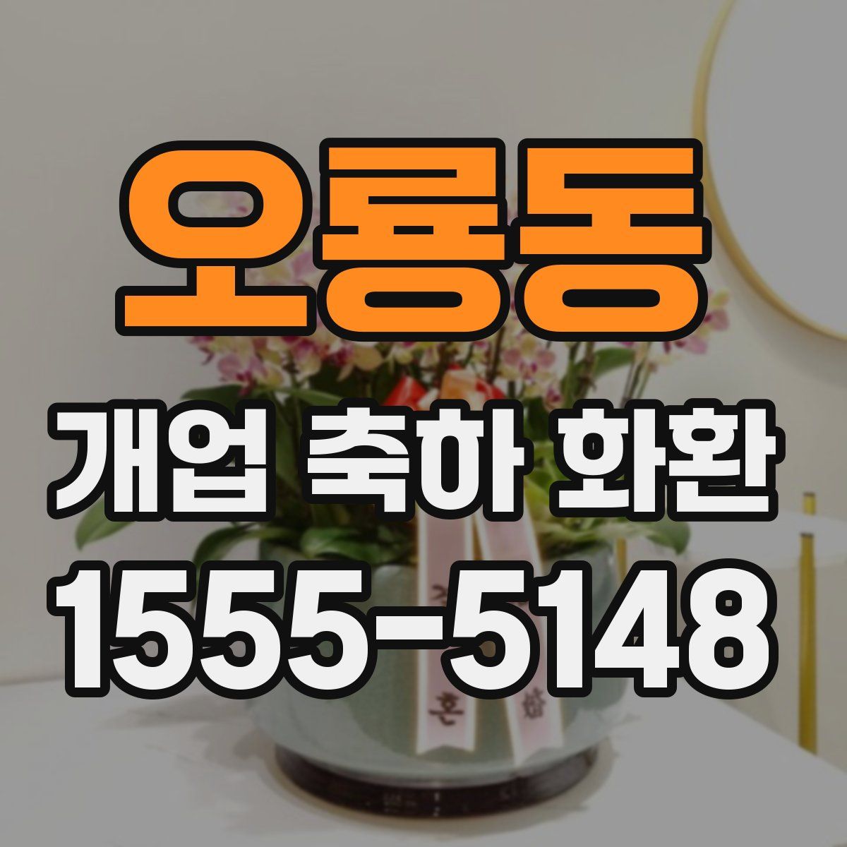 오룡동 개업 축하 화환