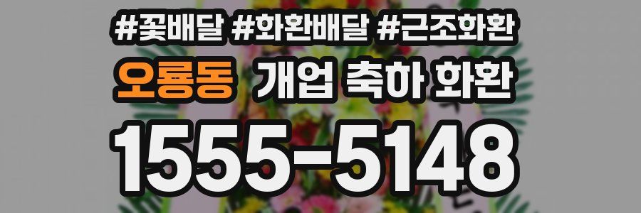 오룡동 개업 축하 화환