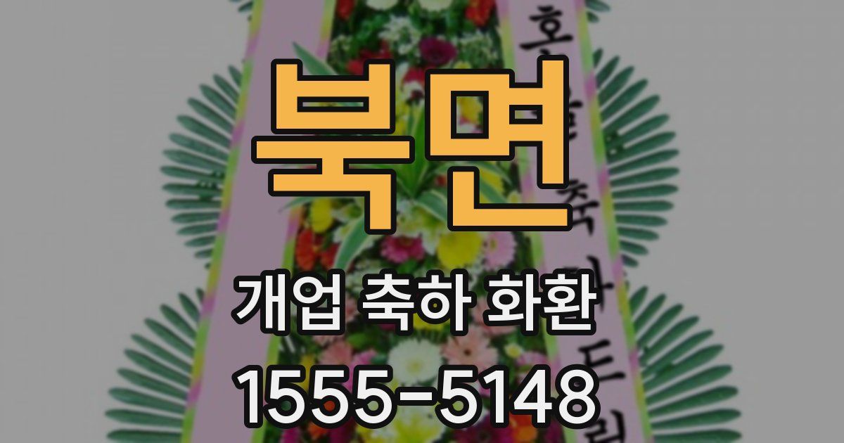 북면 개업 축하 화환