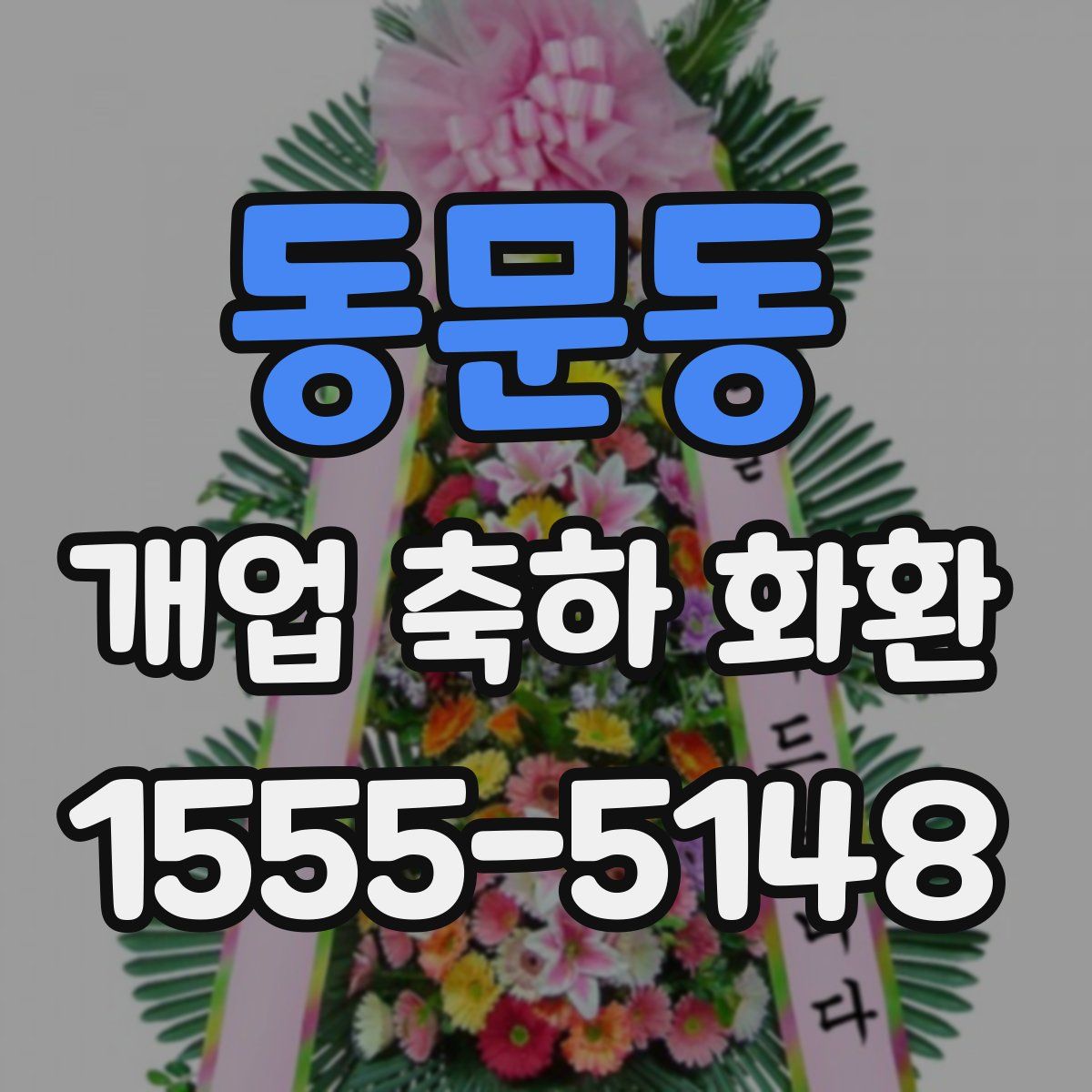 동문동 개업 축하 화환