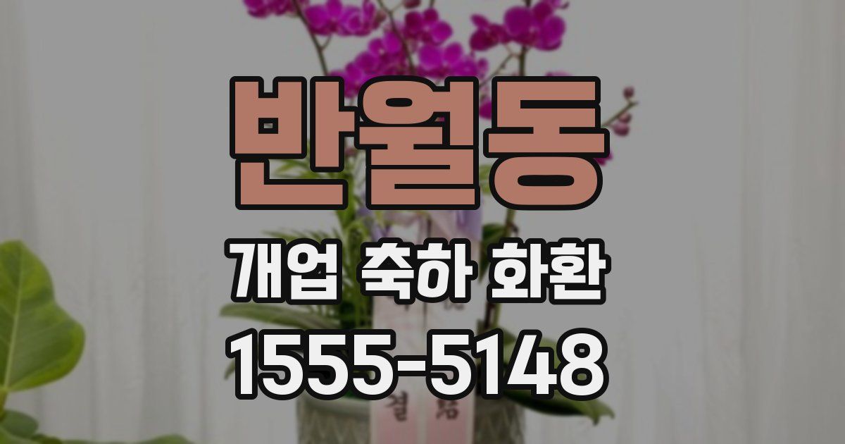 반월동 개업 축하 화환