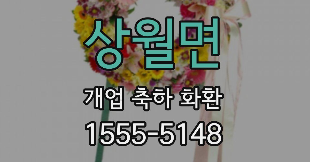 상월면 개업 축하 화환