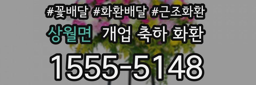 상월면 개업 축하 화환