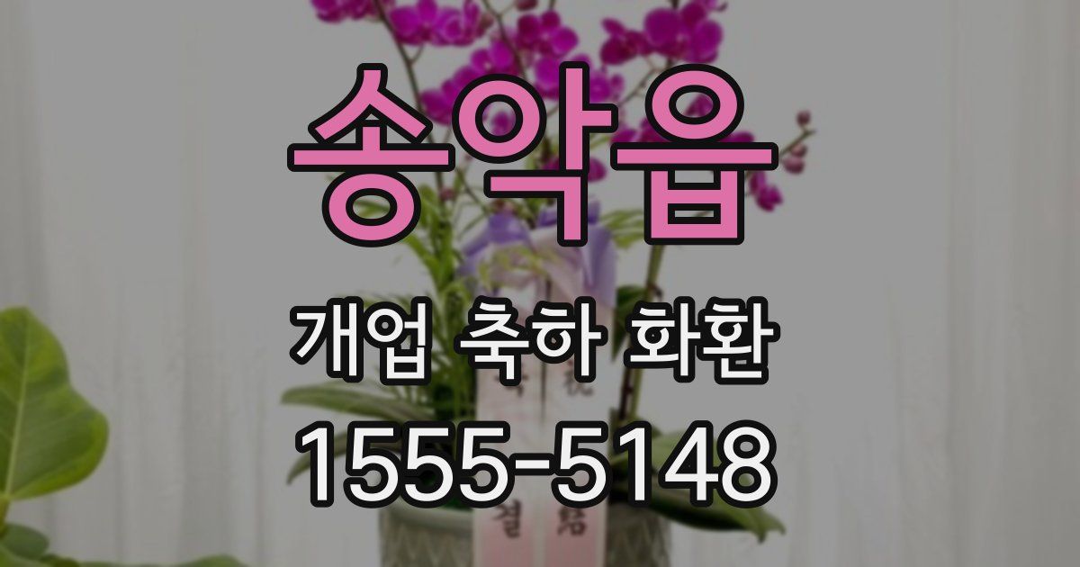 송악읍 개업 축하 화환