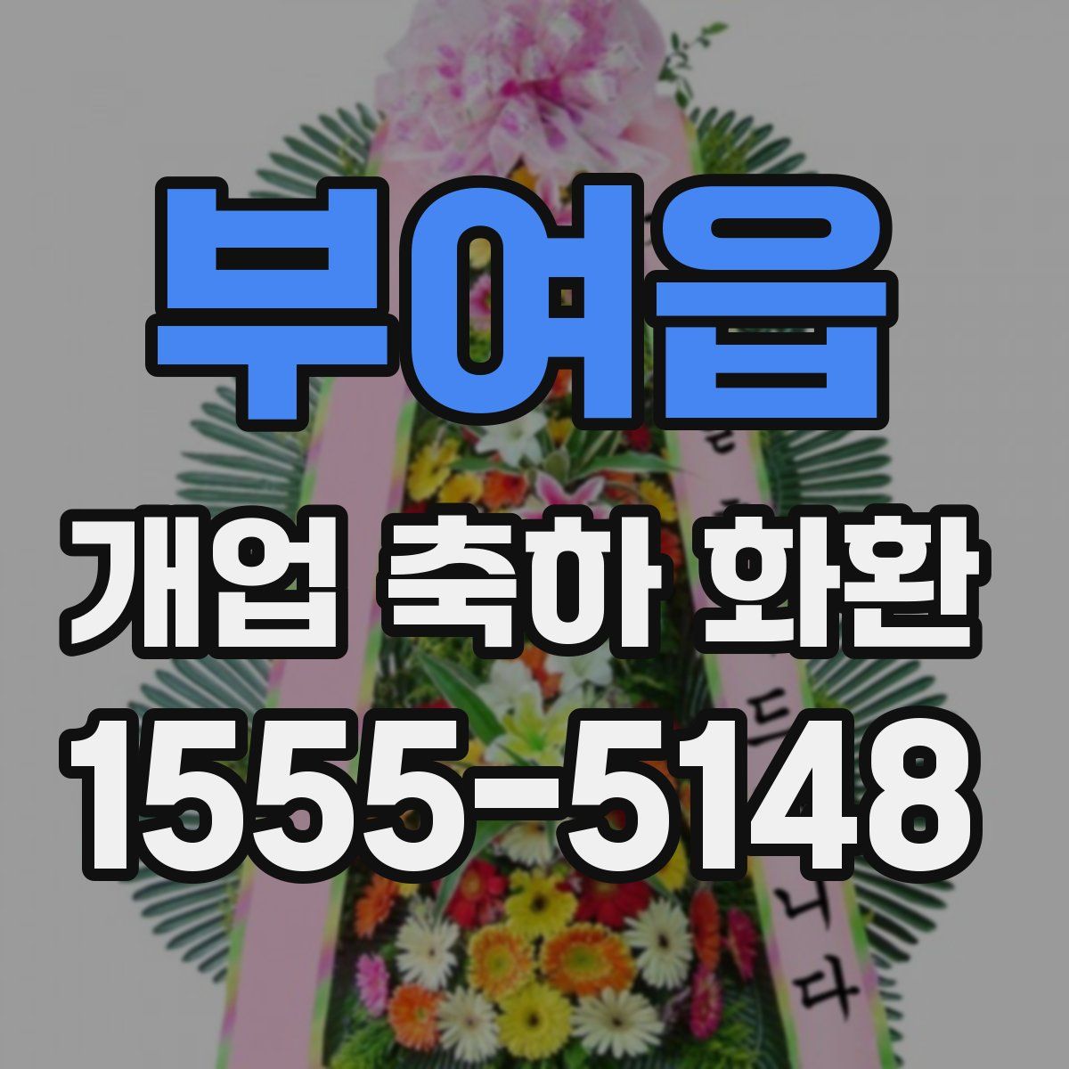 부여읍 개업 축하 화환