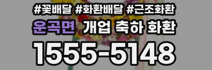 운곡면 개업 축하 화환