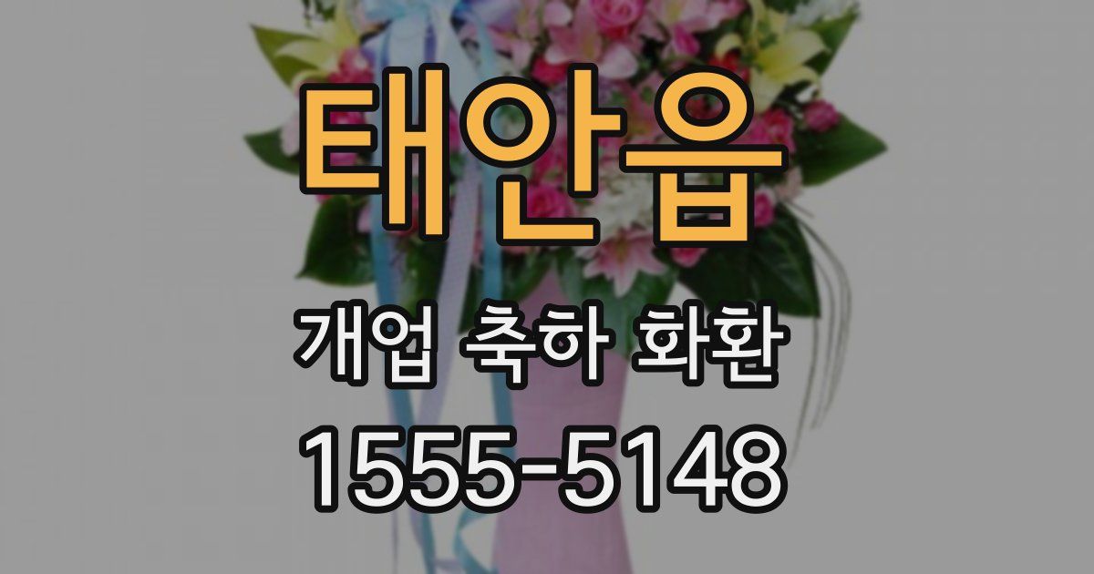 태안읍 개업 축하 화환