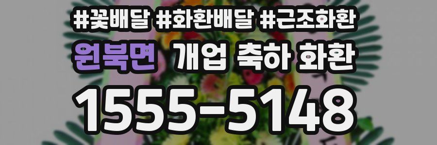 원북면 개업 축하 화환