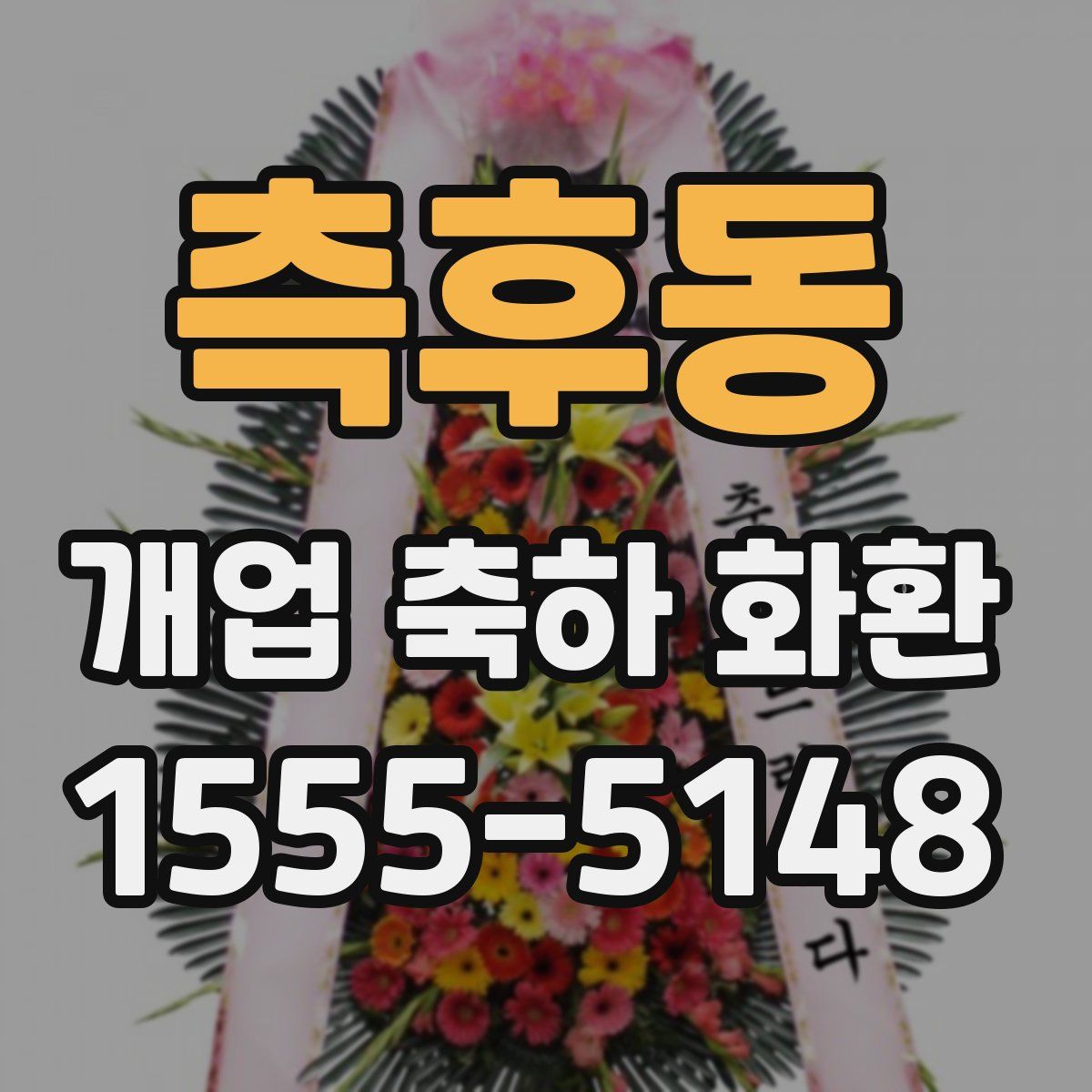 측후동 개업 축하 화환