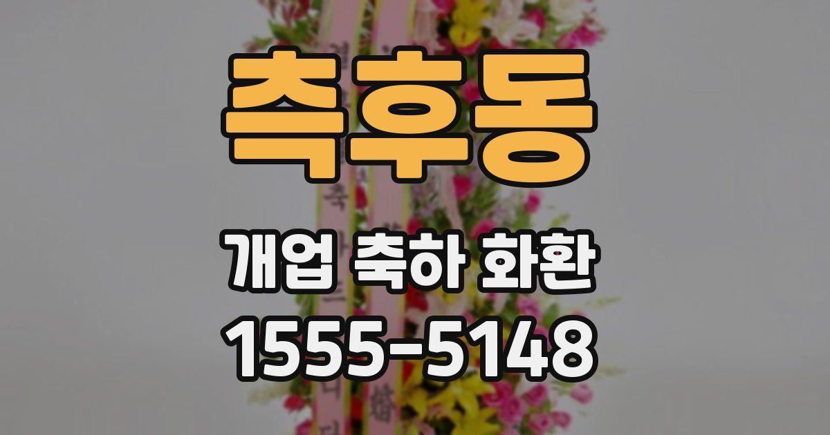 측후동 개업 축하 화환