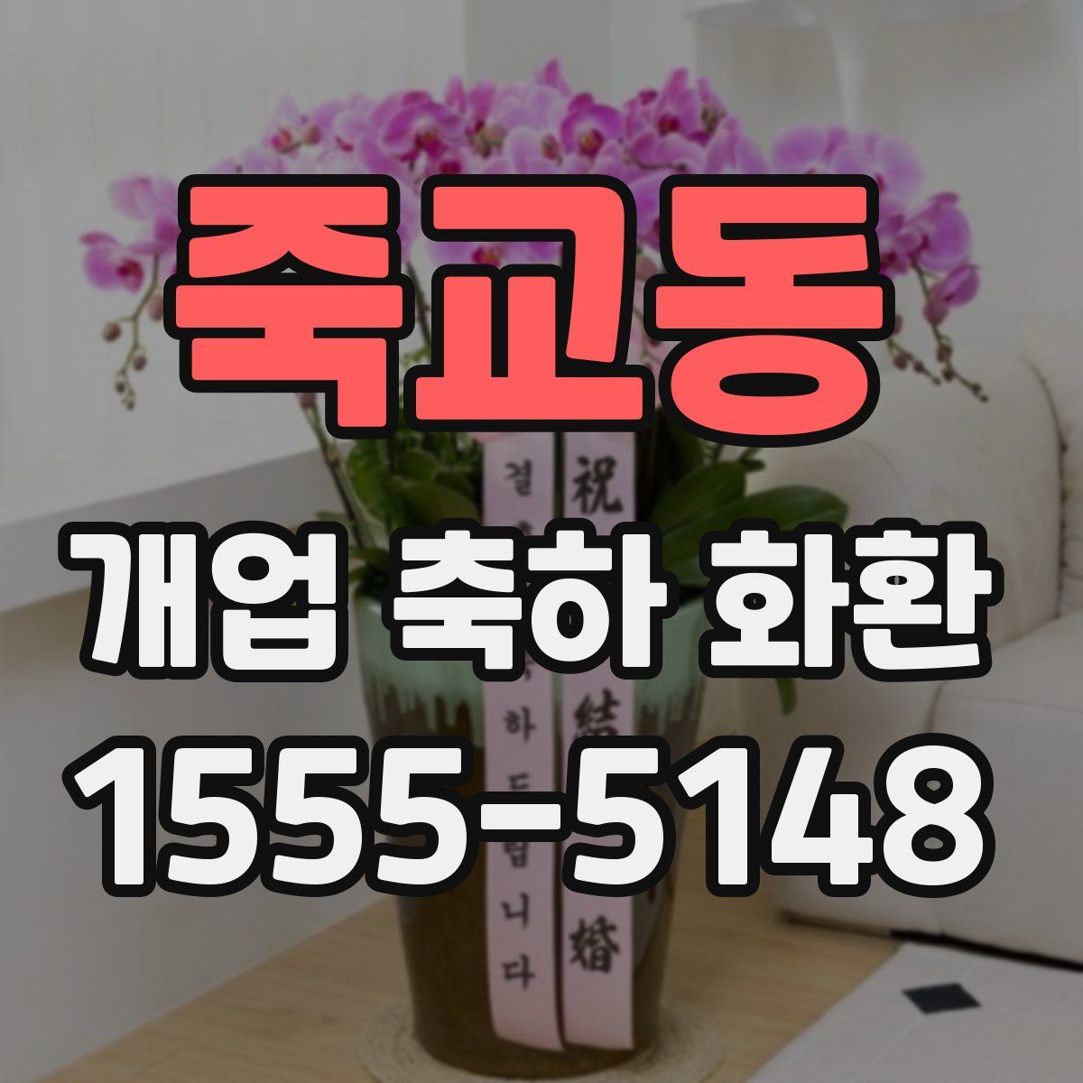 죽교동 개업 축하 화환