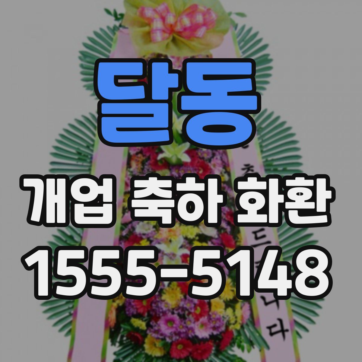 달동 개업 축하 화환