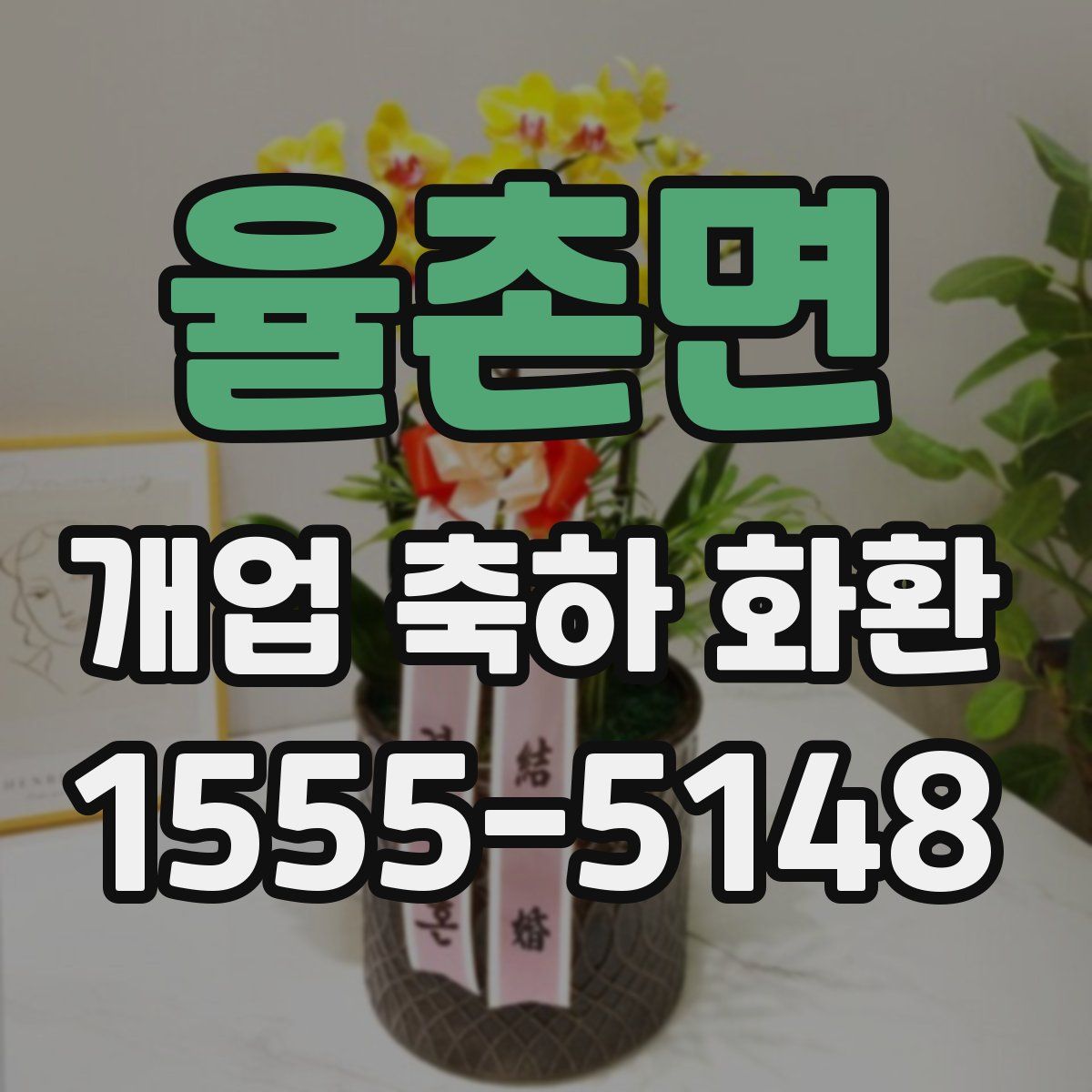 율촌면 개업 축하 화환