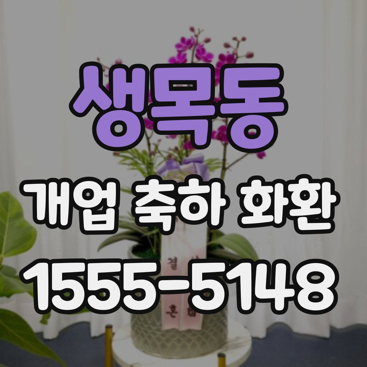 생목동 개업 축하 화환