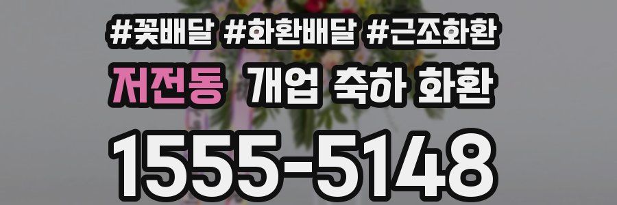 저전동 개업 축하 화환