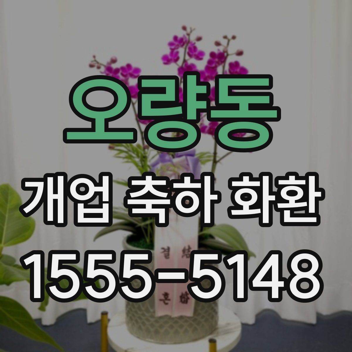 오량동 개업 축하 화환