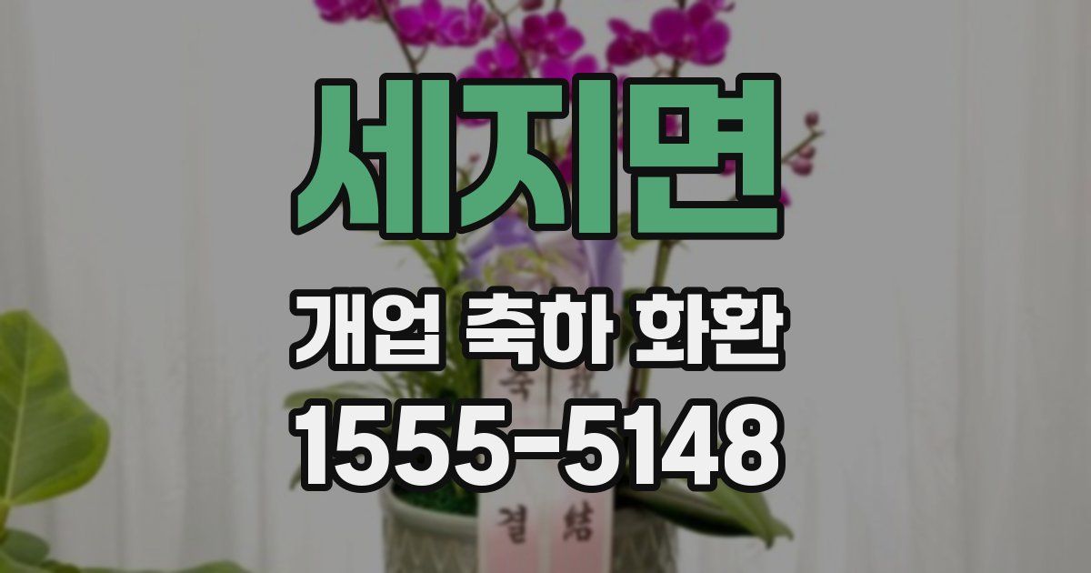 세지면 개업 축하 화환