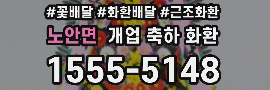 노안면 개업 축하 화환
