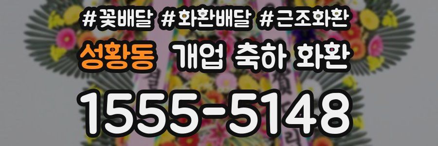 성황동 개업 축하 화환