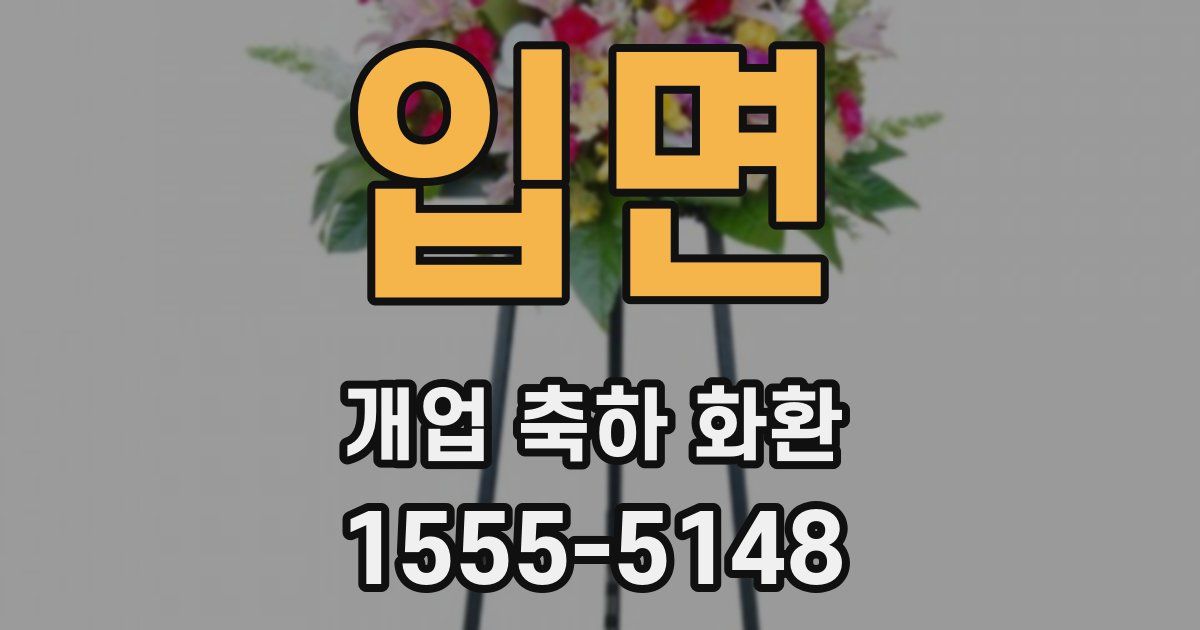 입면 개업 축하 화환