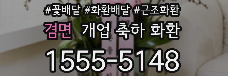 겸면 개업 축하 화환
