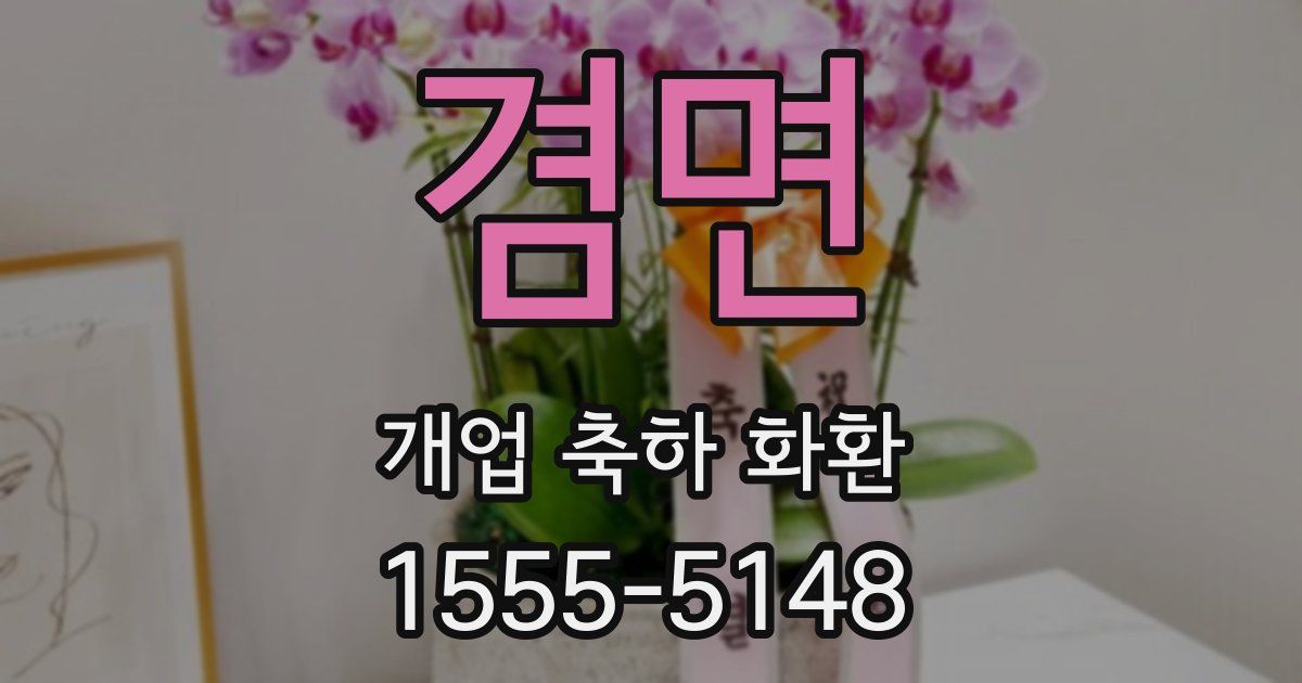 겸면 개업 축하 화환