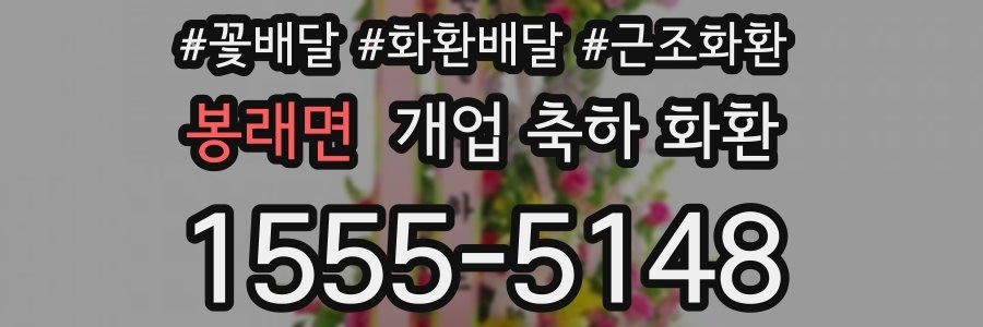 봉래면 개업 축하 화환