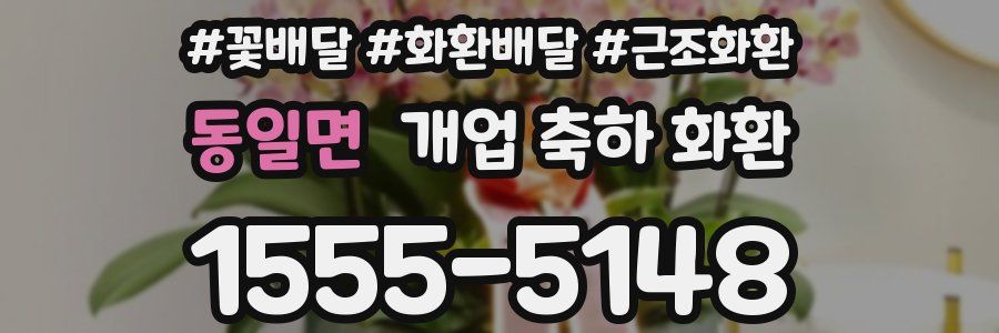 동일면 개업 축하 화환