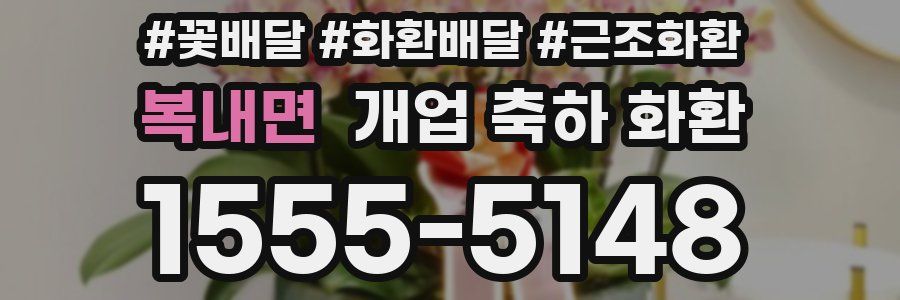 복내면 개업 축하 화환