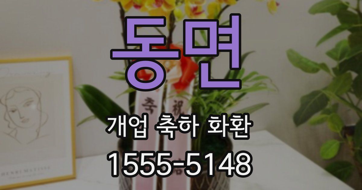 동면 개업 축하 화환