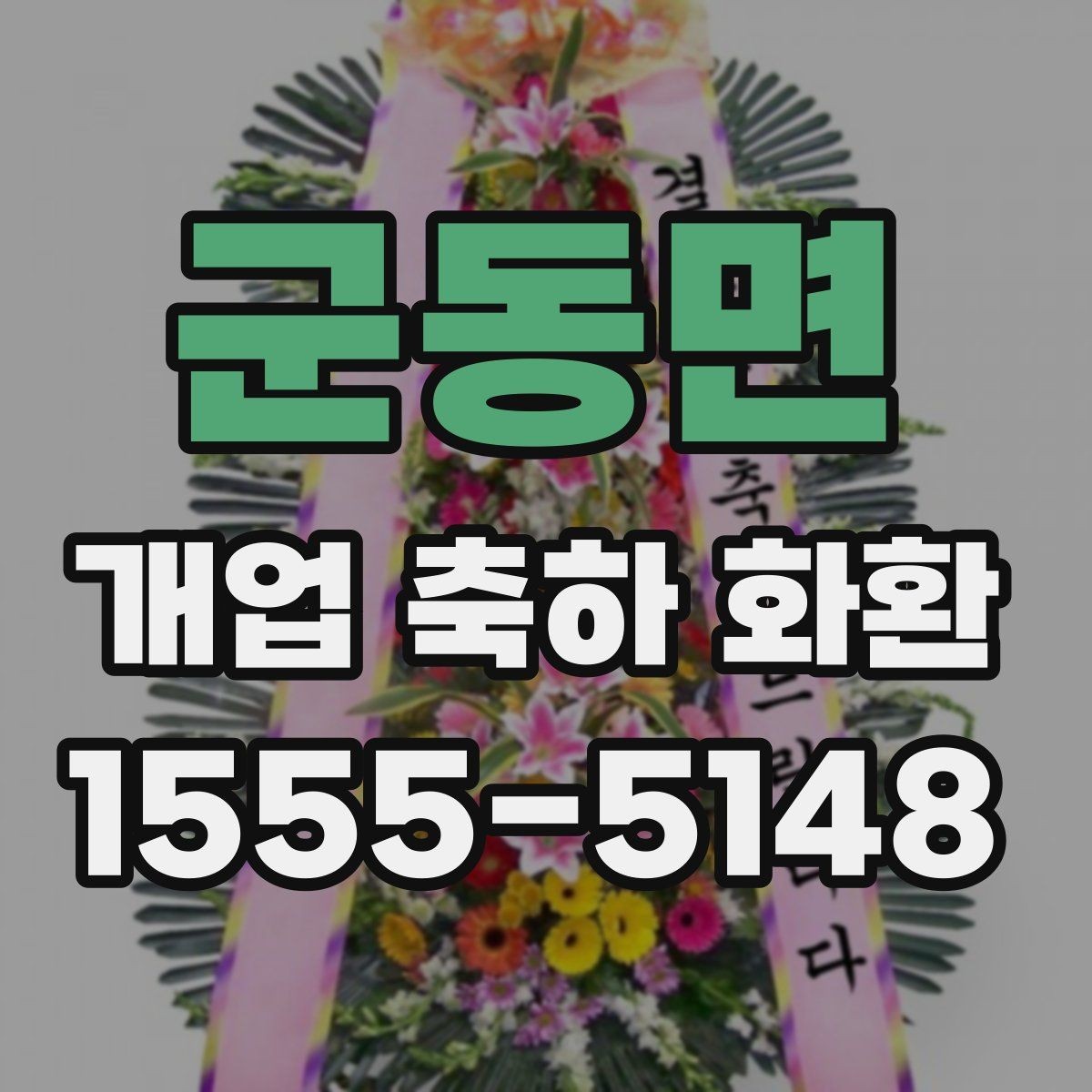 군동면 개업 축하 화환 꽃 종류별 인상 정리