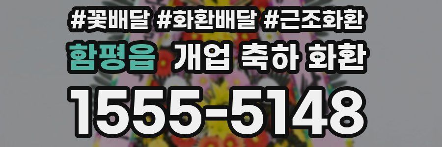 함평읍 개업 축하 화환