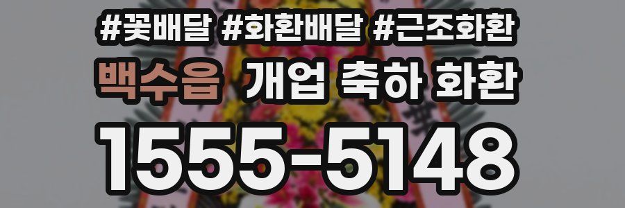 백수읍 개업 축하 화환