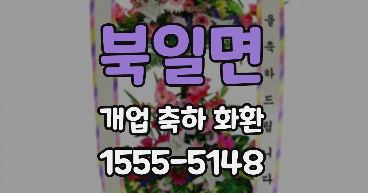 북일면 개업 축하 화환