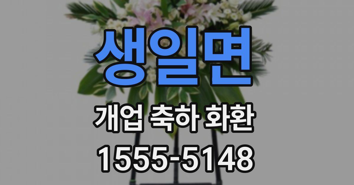 생일면 개업 축하 화환