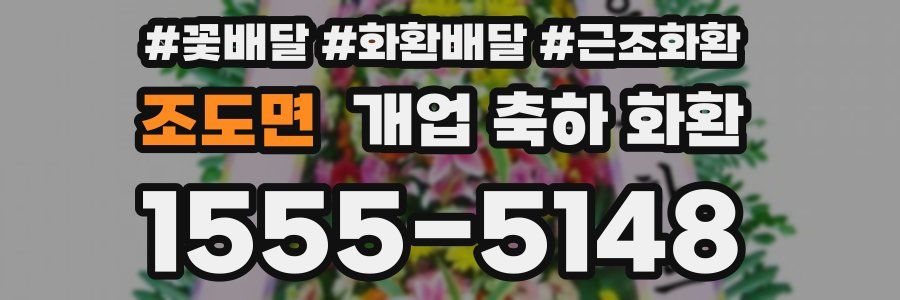 조도면 개업 축하 화환