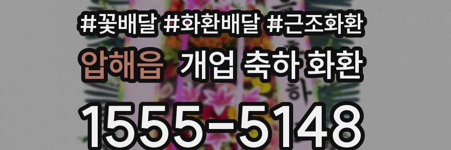 압해읍 개업 축하 화환