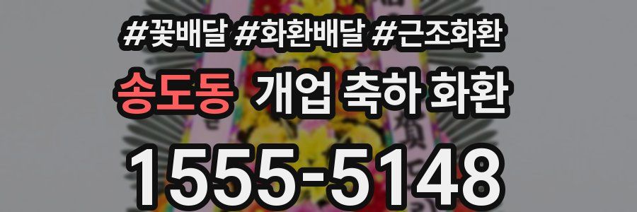 송도동 개업 축하 화환