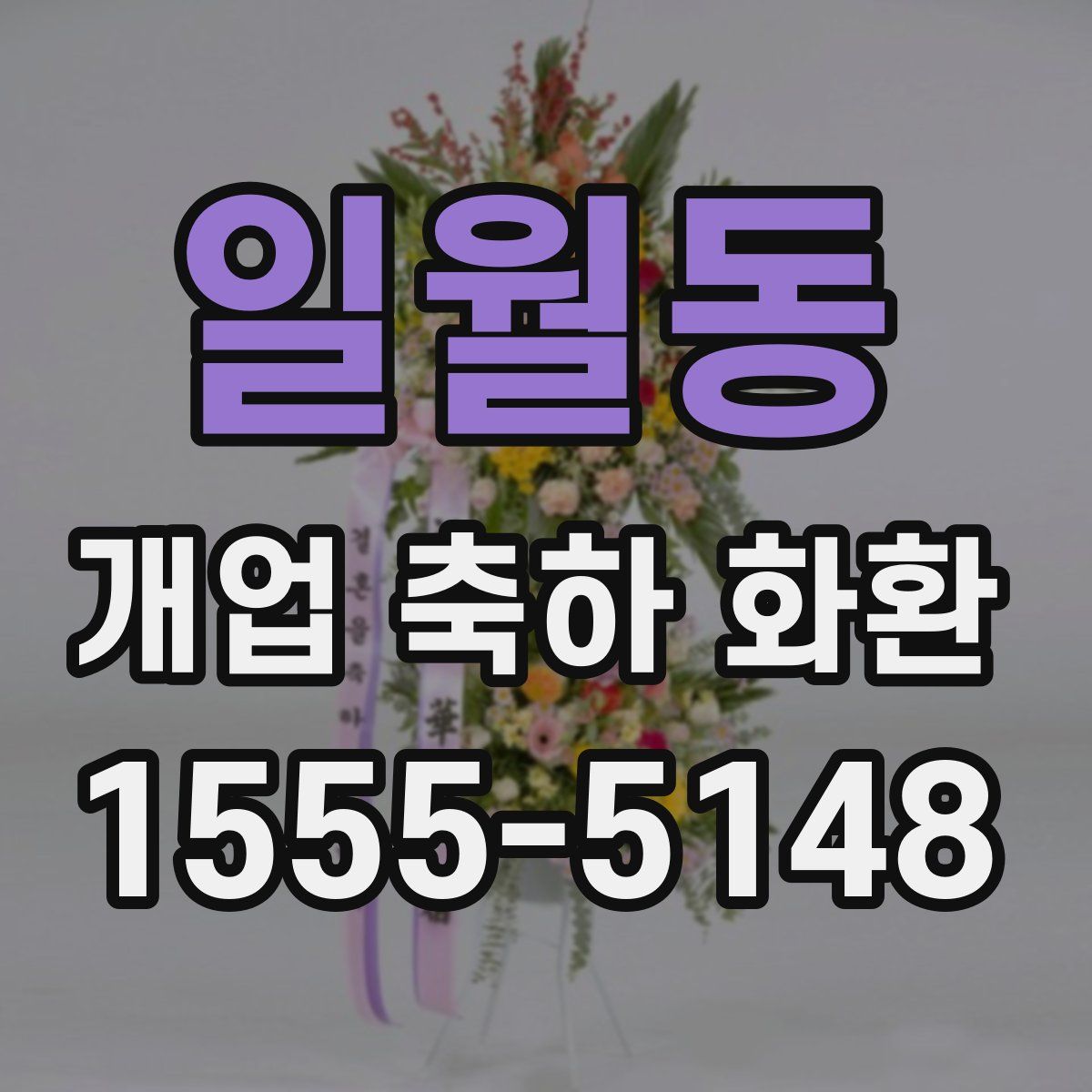 일월동 개업 축하 화환