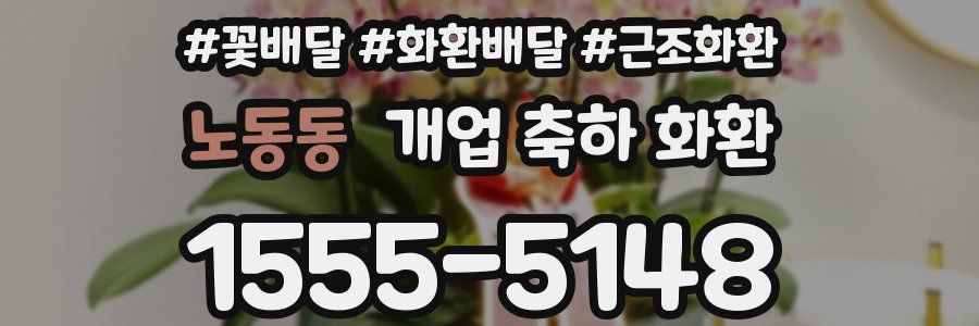 노동동 개업 축하 화환