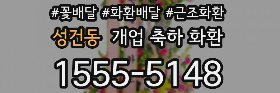 성건동 개업 축하 화환