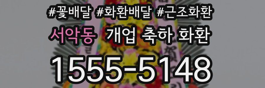 서악동 개업 축하 화환